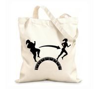 AILOONG Gimnasio Ejercicio Pista de atletismo Deportes motivacionales Bolsa de lona sin blanquear Tela de 12 oz de grosor Se usa como bolsa de herramientas 35x40cm Grande