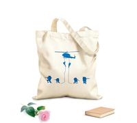 AILOONG Helicóptero Militar Ejército Fuerza Aérea Guerra Soldado Bolsa de compras de lona de algodón Tela de 340g/m² de grosor Se usa como bolsa de regalo