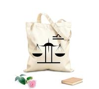 AILOONG Horóscopo del signo zodiacal Libra Bolsa de lona sin blanquear Tela de 12 oz de grosor Se usa como bolsa de herramientas 31x36cm Mediano