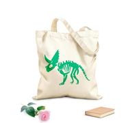 AILOONG Huesos de calavera de dinosaurio para guardería infantil Bolsa de lona sin blanquear Tela de 340g/m² de grosor Se usa como bolsa de herramientas