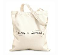 AILOONG La familia lo es todo, ama vivir Bolsa de lona sin blanquear Tela de 12 oz de grosor Se usa como bolsa de herramientas 25x30cm Pequeño