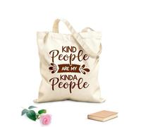 AILOONG La gente amable es gente como yo. Bolsas de lona con estampados personalizables Tela de 340g/m² de grosor Combina con la ropa