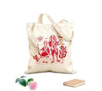 AILOONG Lampiao y María Bonita Bandidos Héroes Populares Bolsos de hombro de lona de algodón Tela de 340g/m² de grosor Se usa como bolsa de herramientas
