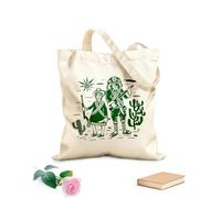 AILOONG Lampiao y María Bonita Bandidos Héroes Populares Bolsos de hombro de lona de algodón Tela de 340g/m² de grosor Se usa como bolsa de herramientas