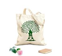 AILOONG Meditación Zen Árbol Mujer Yoga Budismo Bolsa de lona Tela de 340g/m² de grosor Sustituye a la mochila escolar