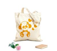 AILOONG Música de ositos de peluche que a los niños les encanta Bolsa de compras de lona de algodón Tela de 340g/m² de grosor Se usa como bolsa de regalo