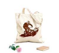 AILOONG No puedo parar, no quiero andar en bicicleta de montaña Bolsas reutilizables para la compra Tela de 340g/m² de grosor Plegable