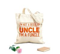 AILOONG No soy un tío normal, soy un tío divertido. Bolsas de lona con estampados personalizables Tela de 340g/m² de grosor Combina con la ropa