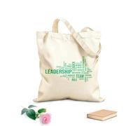 AILOONG Nube de palabras de liderazgo Bolsos de hombro de lona de algodón Tela de 340g/m² de grosor Se usa como bolsa de herramientas