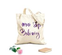 AILOONG Nunca dejes de creer en la motivación inspiradora Bolsa de lona sin blanquear Tela de 340g/m² de grosor Se usa como bolsa de herramientas