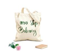 AILOONG Nunca dejes de creer en la motivación inspiradora Bolsa de lona sin blanquear Tela de 340g/m² de grosor Se usa como bolsa de herramientas