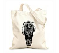 AILOONG Objeto misterioso luna ataúd cristal planeta astrología bohemia magia brujería Bolsas de lona con estampados personalizables Tela de 12 oz de grosor Combina con la ropa 25x30cm Pequeño