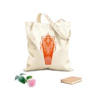 AILOONG Objeto misterioso luna ataúd cristal planeta astrología bohemia magia brujería Bolsas de lona con estampados personalizables Tela de 340g/m² de grosor Combina con la ropa