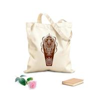 AILOONG Objeto misterioso luna ataúd cristal planeta astrología bohemia magia brujería Bolsas de lona con estampados personalizables Tela de 340g/m² de grosor Combina con la ropa