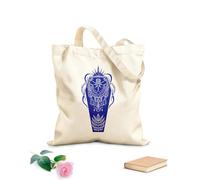 AILOONG Objeto misterioso luna ataúd cristal planeta astrología bohemia magia brujería Bolsas de lona con estampados personalizables Tela de 340g/m² de grosor Combina con la ropa