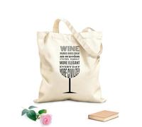 AILOONG Palabras de cita para vinoteca, restaurante y cocina Bolsa de lona sin blanquear Tela de 12 oz de grosor Se usa como bolsa de herramientas 35x40cm Grande