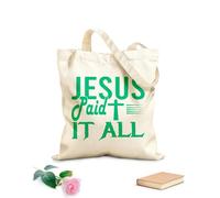 AILOONG Proverbios bíblicos cristianos Bolsas reutilizables para la compra Tela de 340g/m² de grosor Plegable