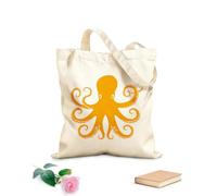AILOONG Pulpo cefalópodo cerúleo Inky Bolsas reutilizables para la compra Tela de 340g/m² de grosor Plegable