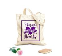 AILOONG Siempre en nuestros corazones y en el cielo recordamos la Navidad. Bolsa de lona con fondo reforzado Tela de 340g/m² de grosor Se usa como bolsa de regalo
