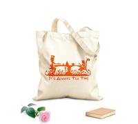 AILOONG Siempre es la hora del té Alicia en el país de las maravillas Bolsa de lona para vino Tela de 340g/m² de grosor Combina con la ropa