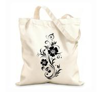 AILOONG Siempre serás mi caligrafía de pincel. Bolsa de lona con fondo reforzado Tela de 12 oz de grosor Se usa como bolsa de regalo 35x40cm Grande