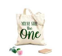 AILOONG Sigues siendo el único: citas inspiradoras Bolsos de hombro de lona de algodón Tela de 340g/m² de grosor Se usa como bolsa de herramientas