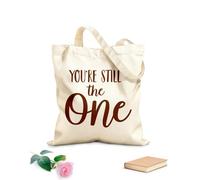 AILOONG Sigues siendo el único: citas inspiradoras Bolsos de hombro de lona de algodón Tela de 340g/m² de grosor Se usa como bolsa de herramientas