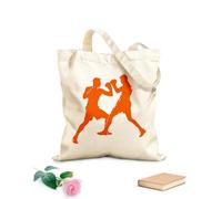 AILOONG silueta de entrenamiento de boxeo Bolsa de tela con asa plana Tela de 340g/m² de grosor Sustituye a la mochila escolar
