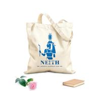 AILOONG Silueta del antiguo dios egipcio Neith, logotipo del dios de Oriente Medio Bolsa de lona para vino Tela de 340g/m² de grosor Combina con la ropa