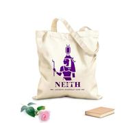 AILOONG Silueta del antiguo dios egipcio Neith, logotipo del dios de Oriente Medio Bolsa de lona para vino Tela de 340g/m² de grosor Combina con la ropa