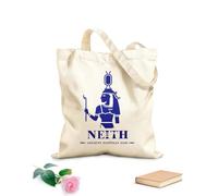 AILOONG Silueta del antiguo dios egipcio Neith, logotipo del dios de Oriente Medio Bolsa de lona para vino Tela de 340g/m² de grosor Combina con la ropa