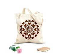 AILOONG silueta en forma de corazón corazón rosa compuesto rosas siluetas Bolsas de lona con estampados personalizables Tela de 340g/m² de grosor Combina con la ropa