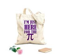 AILOONG Solo estoy aquí Bolsas de lona con estampados personalizables Tela de 340g/m² de grosor Combina con la ropa