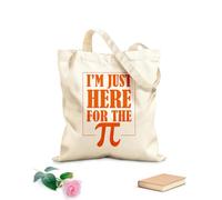 AILOONG Solo estoy aquí Bolsas de lona con estampados personalizables Tela de 340g/m² de grosor Combina con la ropa