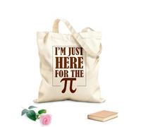 AILOONG Solo estoy aquí Bolsas de lona con estampados personalizables Tela de 340g/m² de grosor Combina con la ropa