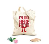 AILOONG Solo estoy aquí Bolsas de lona con estampados personalizables Tela de 340g/m² de grosor Combina con la ropa