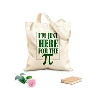 AILOONG Solo estoy aquí Bolsas de lona con estampados personalizables Tela de 340g/m² de grosor Combina con la ropa