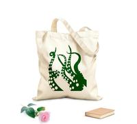 AILOONG Tentáculos Pulpo Kraken Monstruo Marino Bolsa de compras de lona de algodón Tela de 340g/m² de grosor Se usa como bolsa de regalo