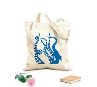 AILOONG Tentáculos Pulpo Kraken Monstruo Marino Bolsa de compras de lona de algodón Tela de 340g/m² de grosor Se usa como bolsa de regalo