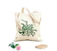 AILOONG Torneo de armaduras de caballos de caballeros medievales Bolsa de compras de lona de algodón Tela de 340g/m² de grosor Se usa como bolsa de regalo