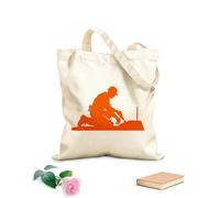 AILOONG Trabajador de obra del contratista Silhouette Bolsos de hombro de lona de algodón Tela de 340g/m² de grosor Se usa como bolsa de herramientas