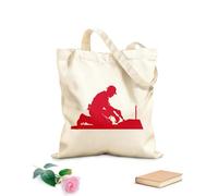 AILOONG Trabajador de obra del contratista Silhouette Bolsos de hombro de lona de algodón Tela de 340g/m² de grosor Se usa como bolsa de herramientas