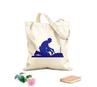 AILOONG Trabajador de obra del contratista Silhouette Bolsos de hombro de lona de algodón Tela de 340g/m² de grosor Se usa como bolsa de herramientas