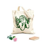 AILOONG Un ángel con alas se puede utilizar como boceto. Bolsas reutilizables para la compra Tela de 340g/m² de grosor Plegable