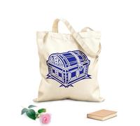 AILOONG Un cofre del tesoro de piratas de fantasía a la antigua usanza Bolsa de lona para vino Tela de 340g/m² de grosor Combina con la ropa