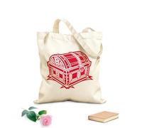 AILOONG Un cofre del tesoro de piratas de fantasía a la antigua usanza Bolsa de lona para vino Tela de 340g/m² de grosor Combina con la ropa