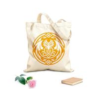 AILOONG Un icono de estilo glifo del símbolo del dragón abisal. Bolsa de lona para vino Tela de 340g/m² de grosor Combina con la ropa