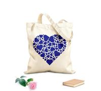 AILOONG Una combinación de pequeños corazones dispuestos en forma de corazón. Bolsa de lona para vino Tela de 340g/m² de grosor Combina con la ropa