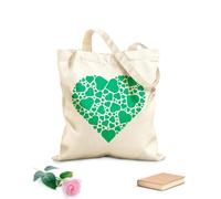 AILOONG Una combinación de pequeños corazones dispuestos en forma de corazón. Bolsa de lona para vino Tela de 340g/m² de grosor Combina con la ropa