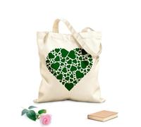 AILOONG Una combinación de pequeños corazones dispuestos en forma de corazón. Bolsa de lona para vino Tela de 340g/m² de grosor Combina con la ropa